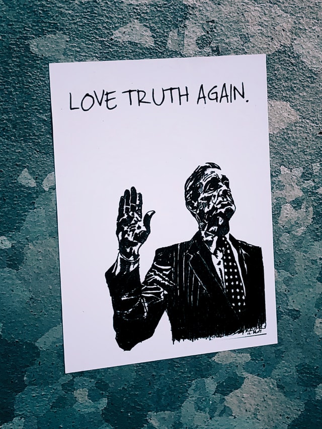 An illustration of the quote Love Truth again